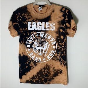 Custom Bleached Philadelphia Eagles T-shirt